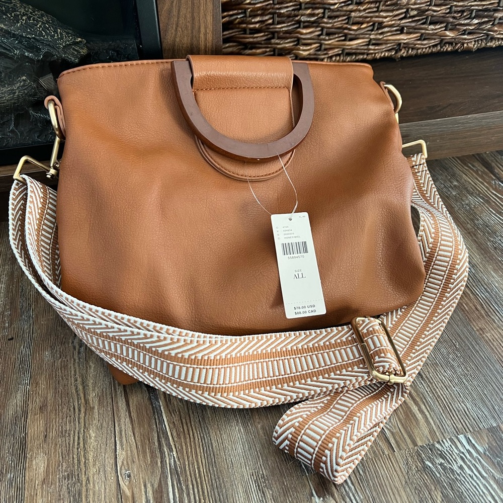 Anthropologie crossbody shoulder bag with camera strap NWT